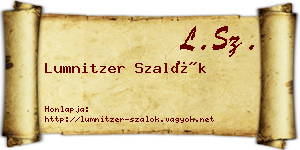 Lumnitzer Szalók névjegykártya